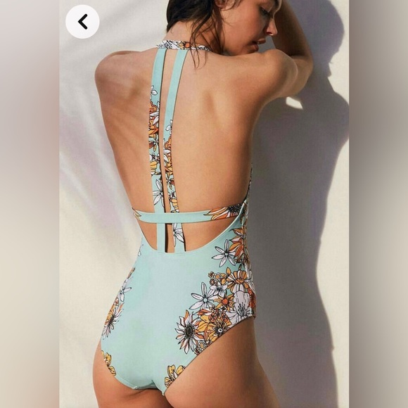 URBAN OUTFITTERS one piece swimsuit BURGUNDY SIZE XS - Picture 2 of 6